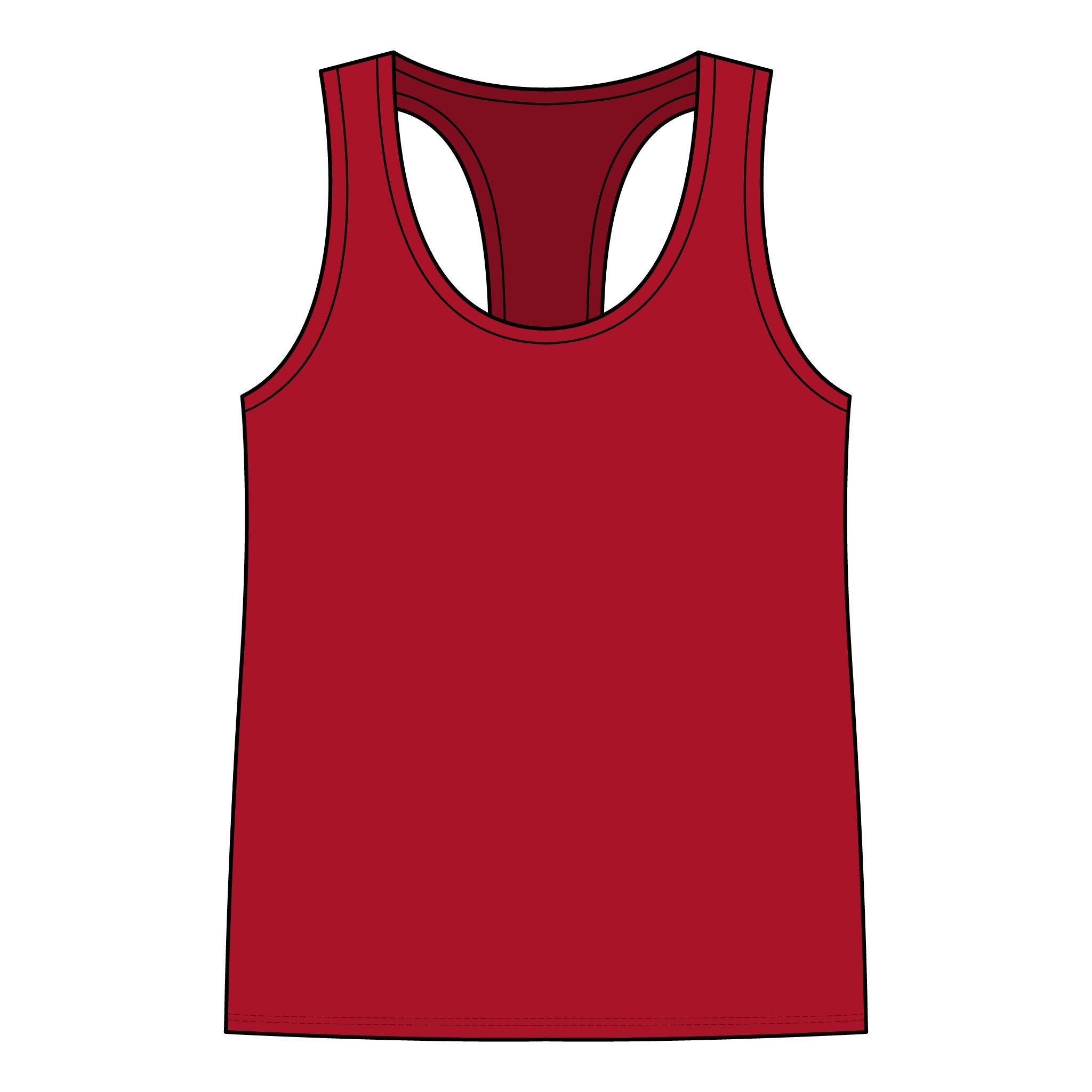 Fourth of July Bayou Fireworks Racerback Tank