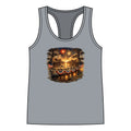 Fourth of July Bayou Fireworks Racerback Tank