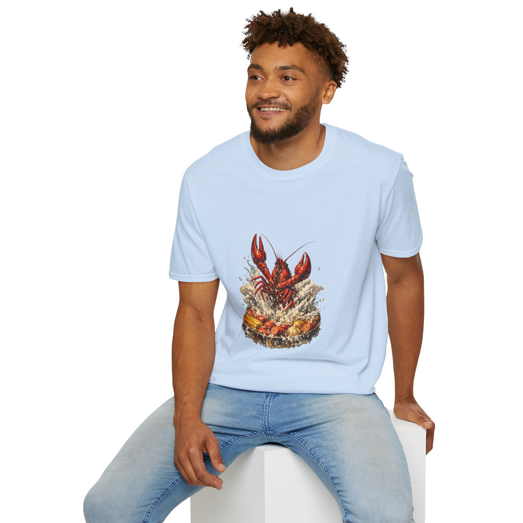 Crawfish Boil T-Shirt — Rustic Seafood Lobster Graphic Tee for Crab & Coastal Lovers