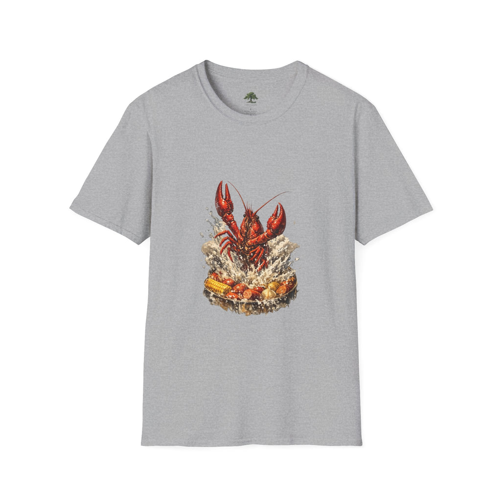 Crawfish Boil T-Shirt — Rustic Seafood Lobster Graphic Tee for Crab & Coastal Lovers