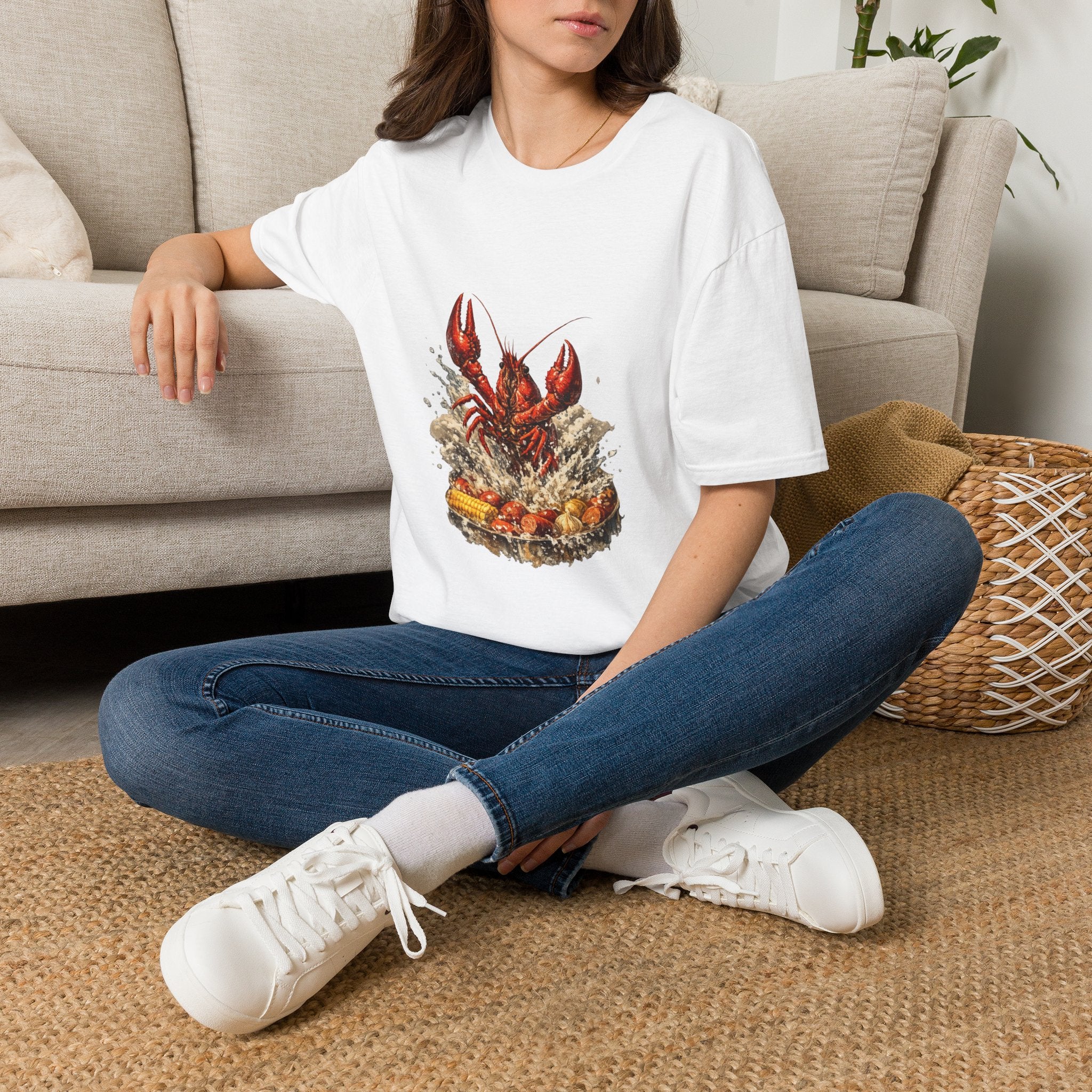 Crawfish Boil T-Shirt — Rustic Seafood Lobster Graphic Tee for Crab & Coastal Lovers