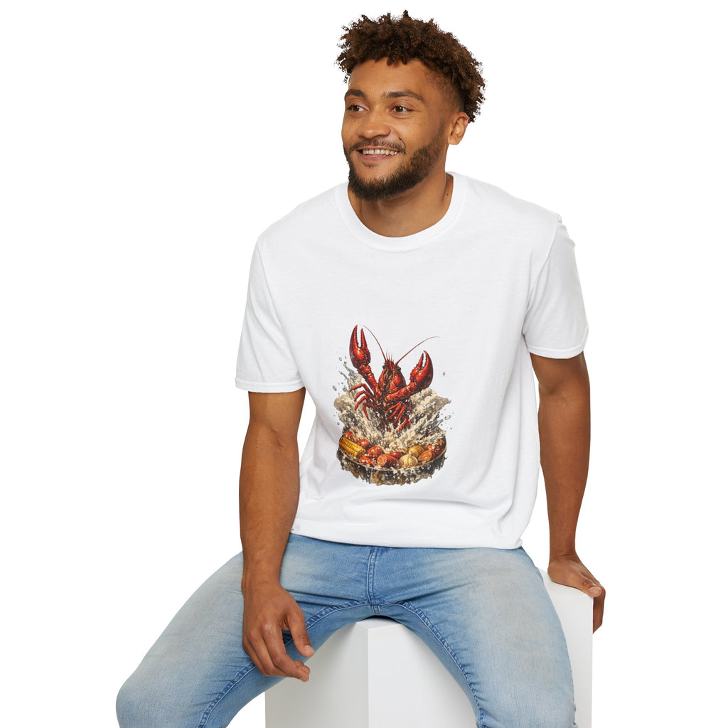 Crawfish Boil T-Shirt — Rustic Seafood Lobster Graphic Tee for Crab & Coastal Lovers
