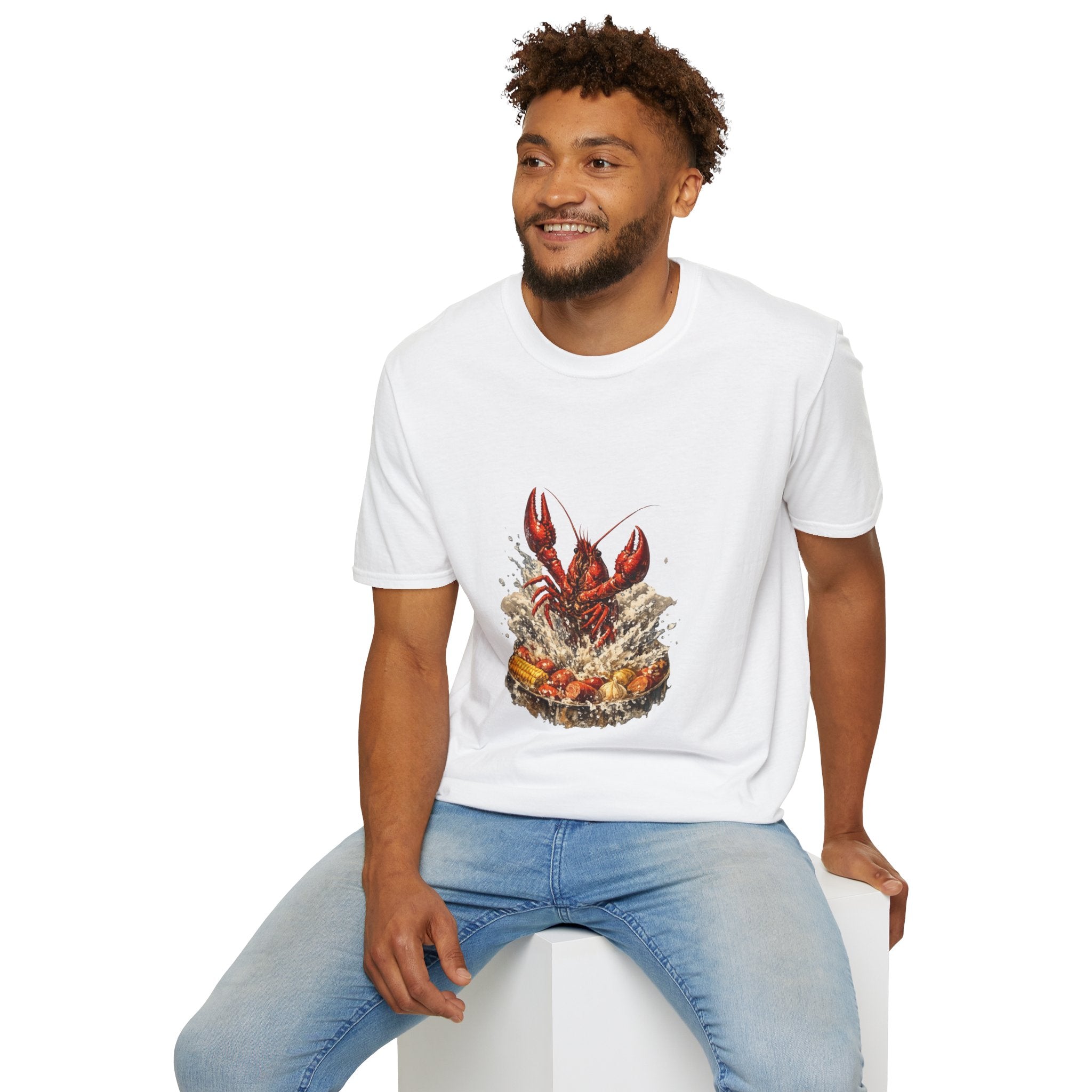 Crawfish Boil T-Shirt — Rustic Seafood Lobster Graphic Tee for Crab & Coastal Lovers