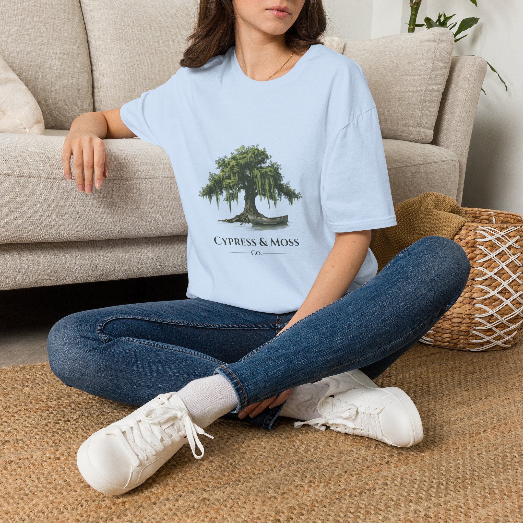 Cypress & Moss Tee — Southern Oak Tree Graphic T-Shirt
