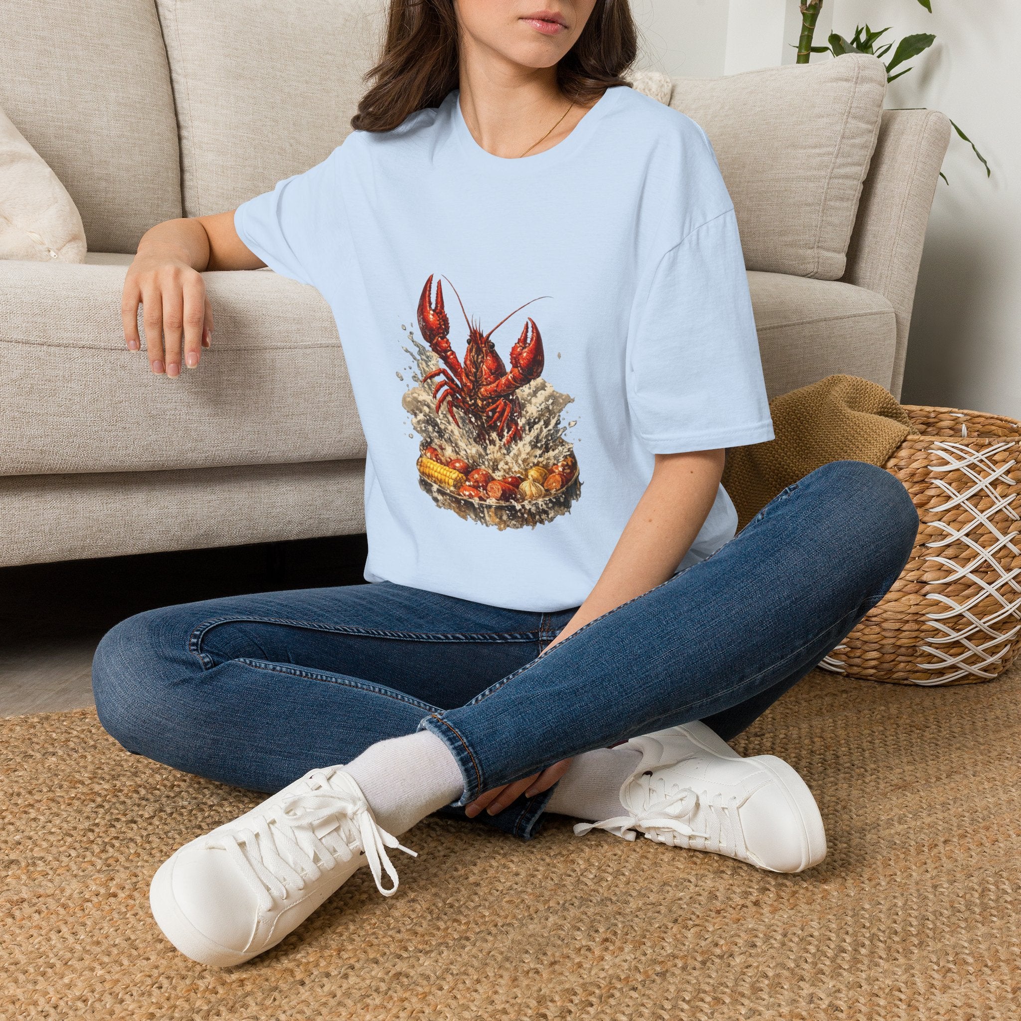 Crawfish Boil T-Shirt — Rustic Seafood Lobster Graphic Tee for Crab & Coastal Lovers