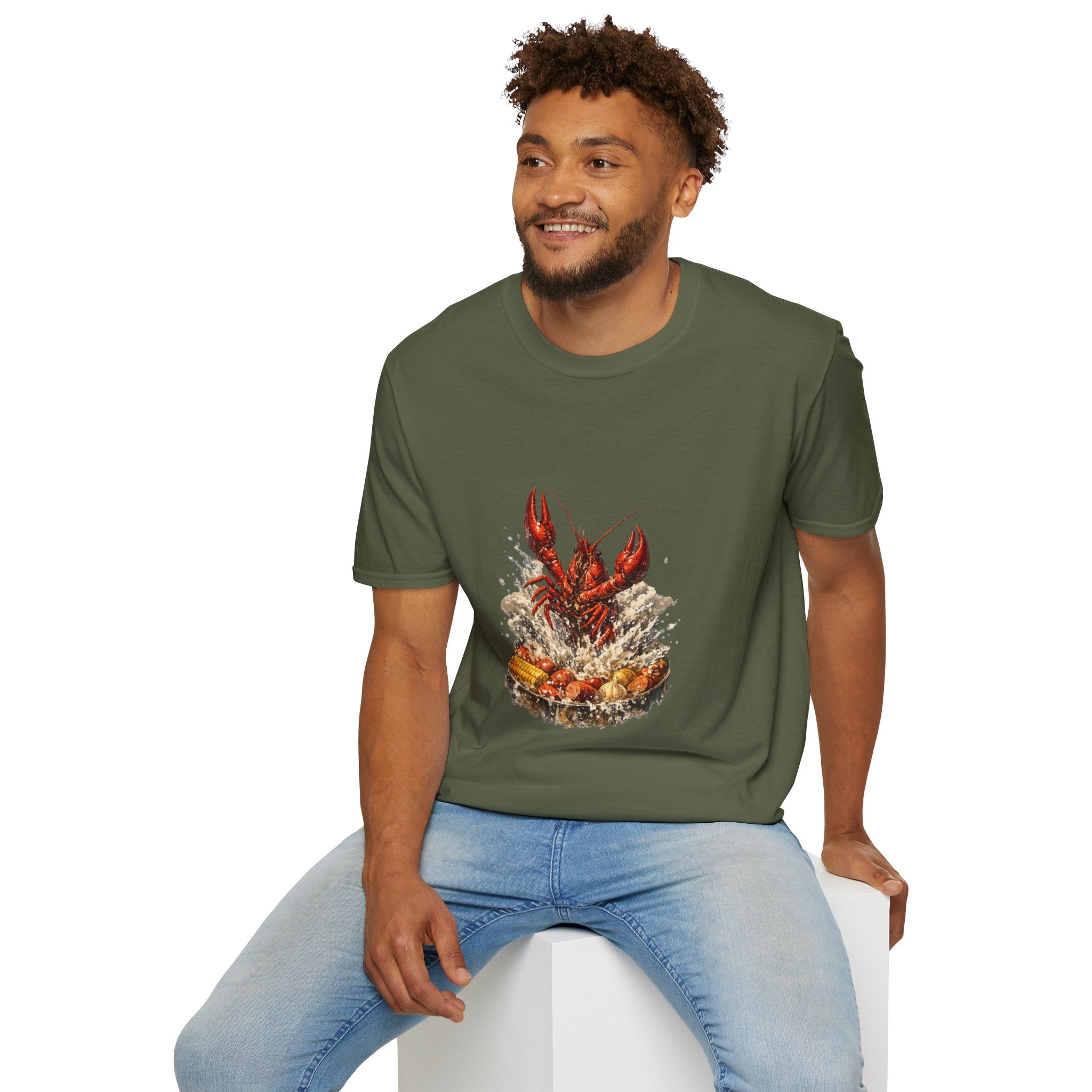 Crawfish Boil T-Shirt — Rustic Seafood Lobster Graphic Tee for Crab & Coastal Lovers