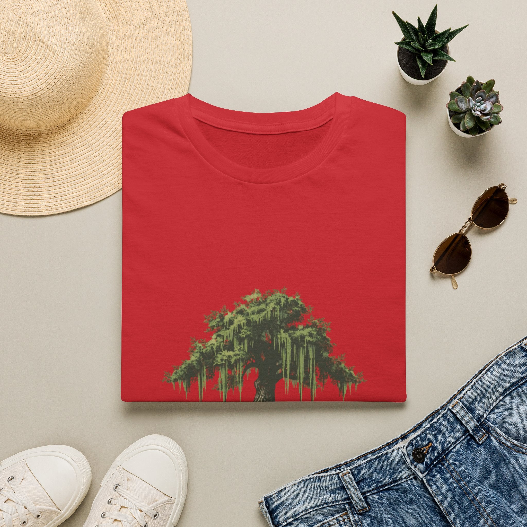 Cypress & Moss Tee — Southern Oak Tree Graphic T-Shirt