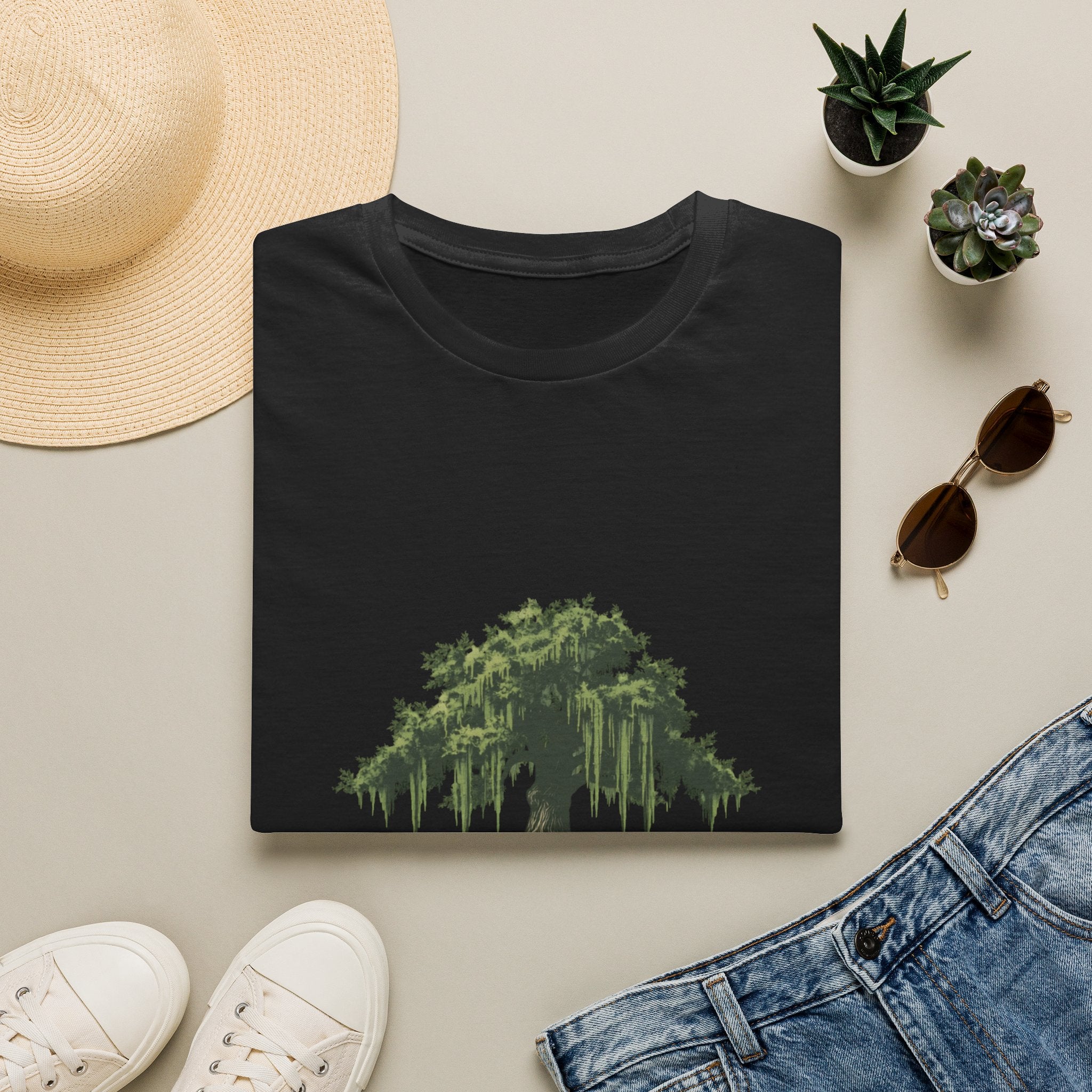 Cypress & Moss Tee — Southern Oak Tree Graphic T-Shirt