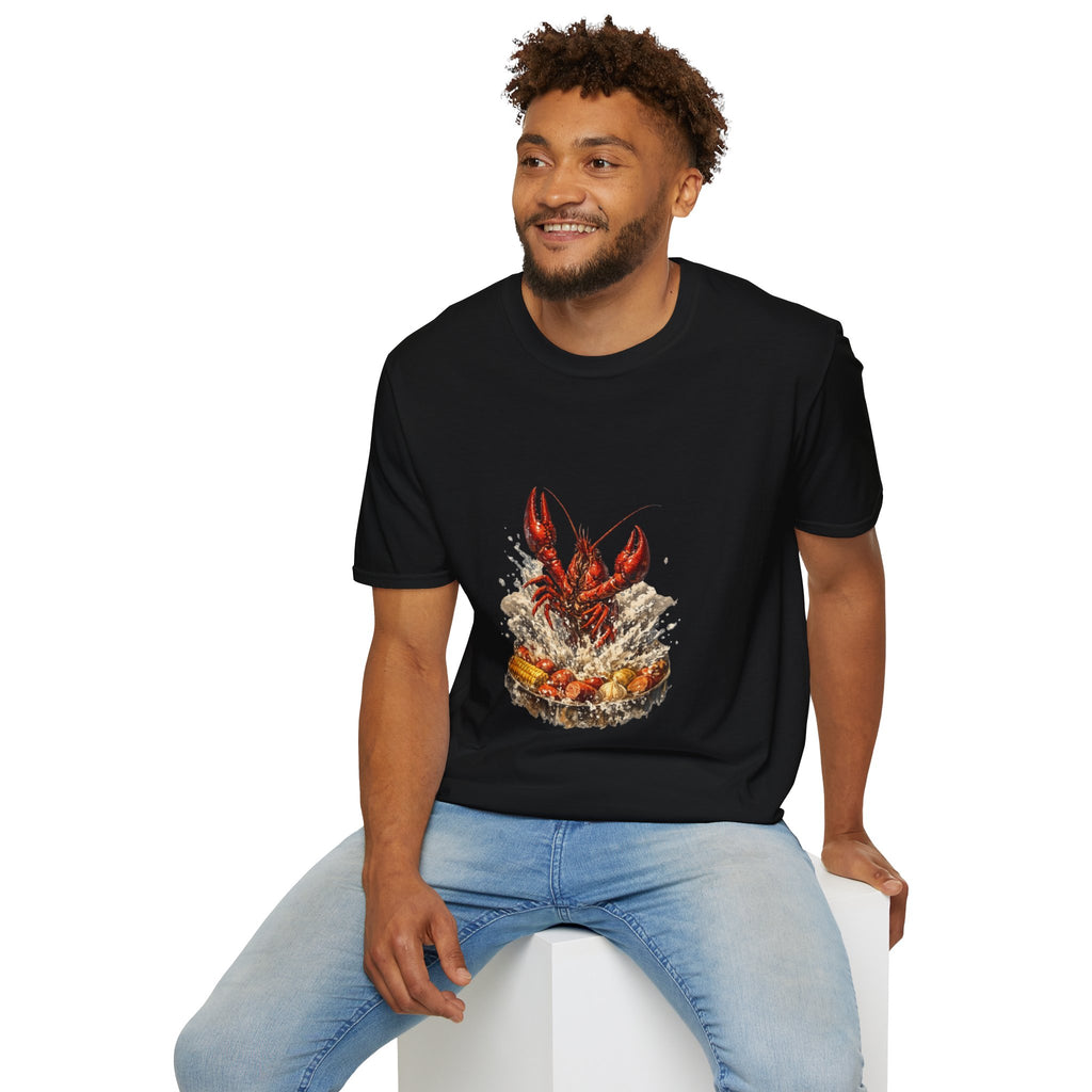 Crawfish Boil T-Shirt — Rustic Seafood Lobster Graphic Tee for Crab & Coastal Lovers