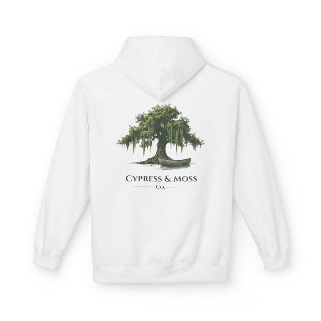 Cypress & Moss Hoodie — Southern Oak Tree Graphic Pullover