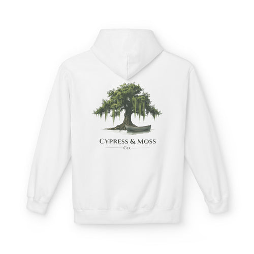 Cypress & Moss Hoodie — Southern Oak Tree Graphic Pullover