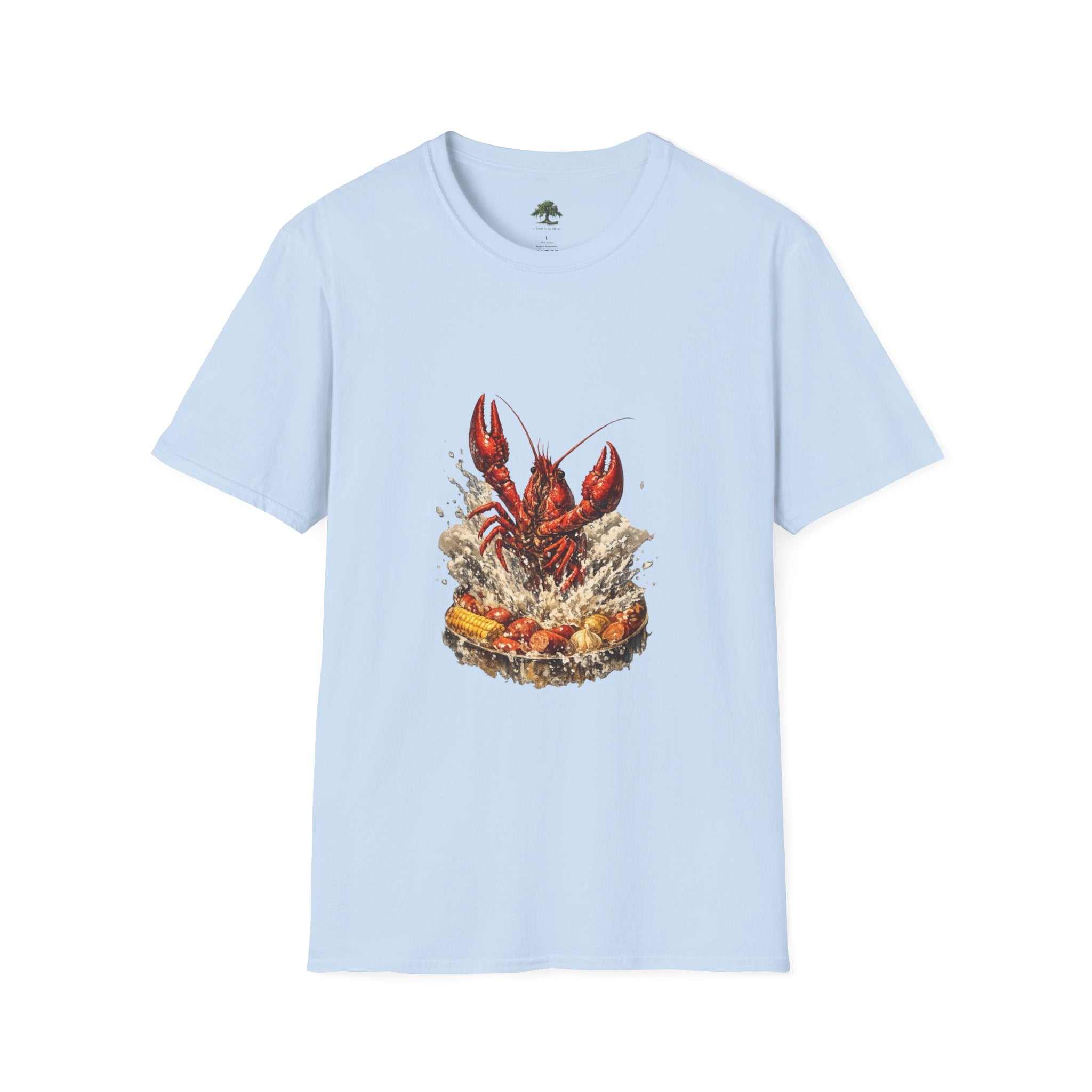 Crawfish Boil T-Shirt — Rustic Seafood Lobster Graphic Tee for Crab & Coastal Lovers