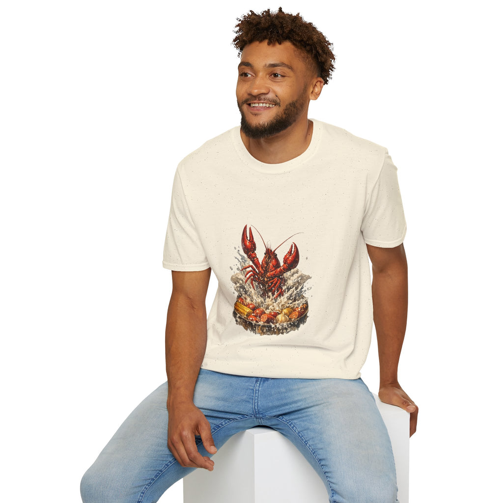 Crawfish Boil T-Shirt — Rustic Seafood Lobster Graphic Tee for Crab & Coastal Lovers
