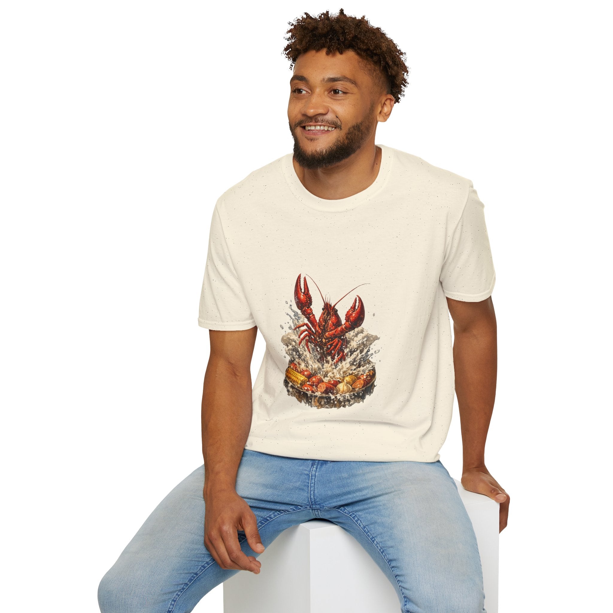 Crawfish Boil T-Shirt — Rustic Seafood Lobster Graphic Tee for Crab & Coastal Lovers