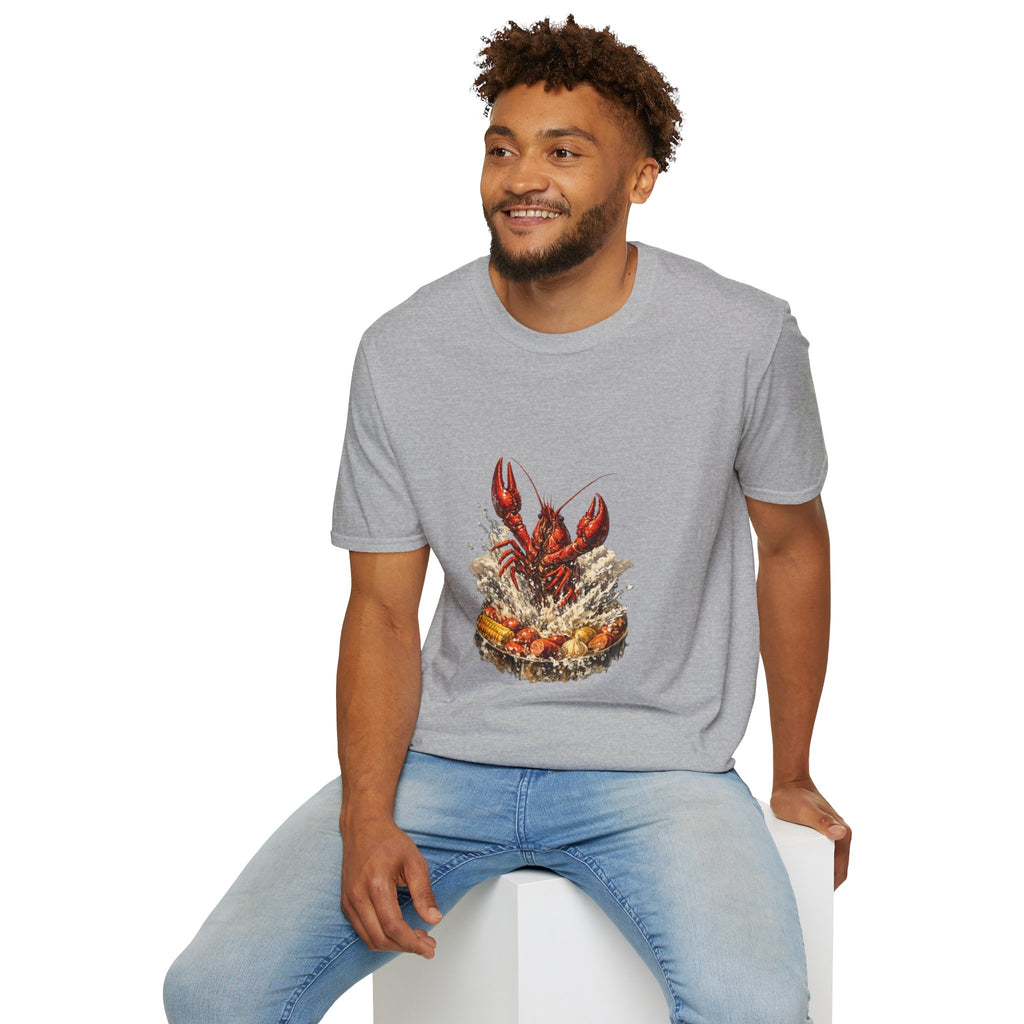 Crawfish Boil T-Shirt — Rustic Seafood Lobster Graphic Tee for Crab & Coastal Lovers