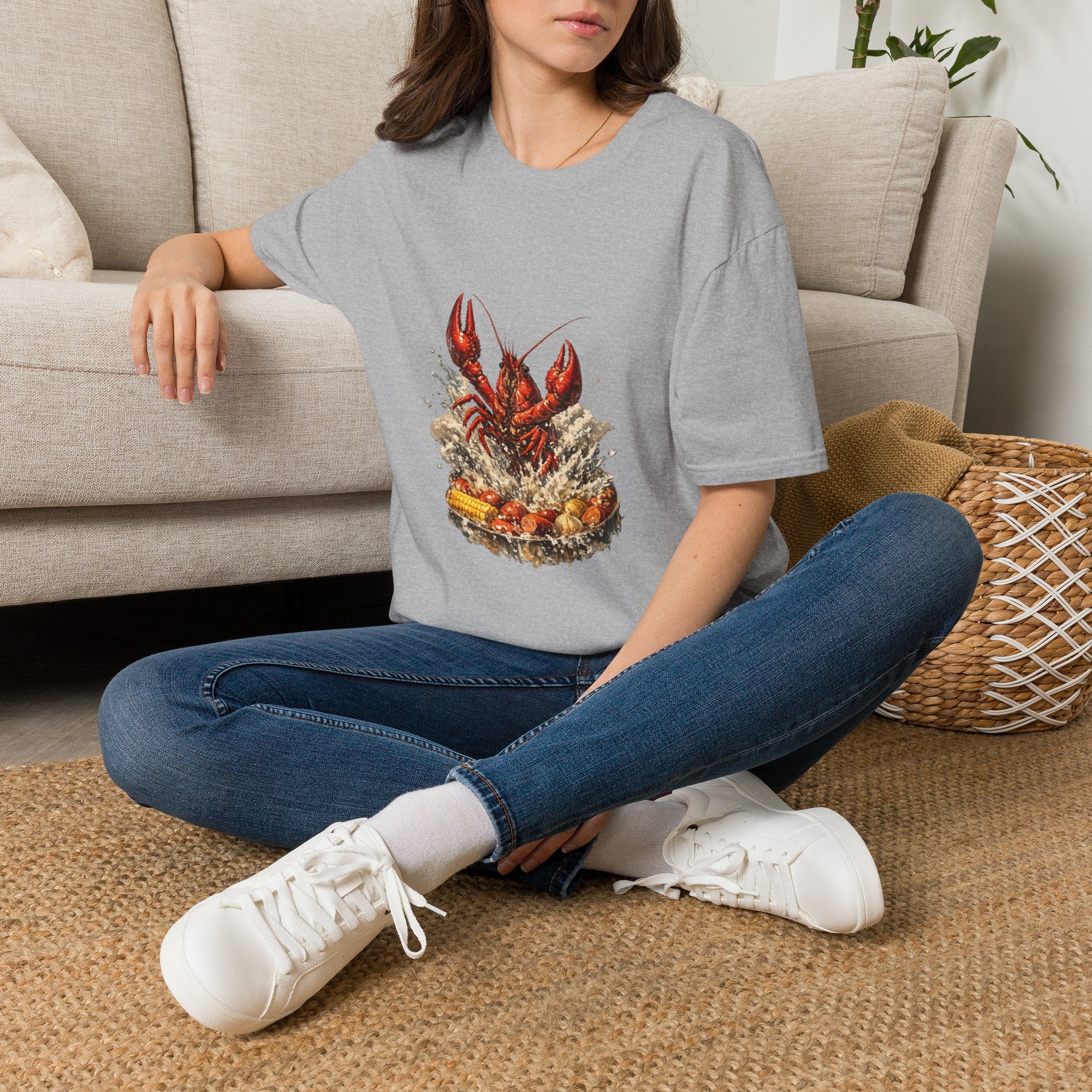Crawfish Boil T-Shirt — Rustic Seafood Lobster Graphic Tee for Crab & Coastal Lovers