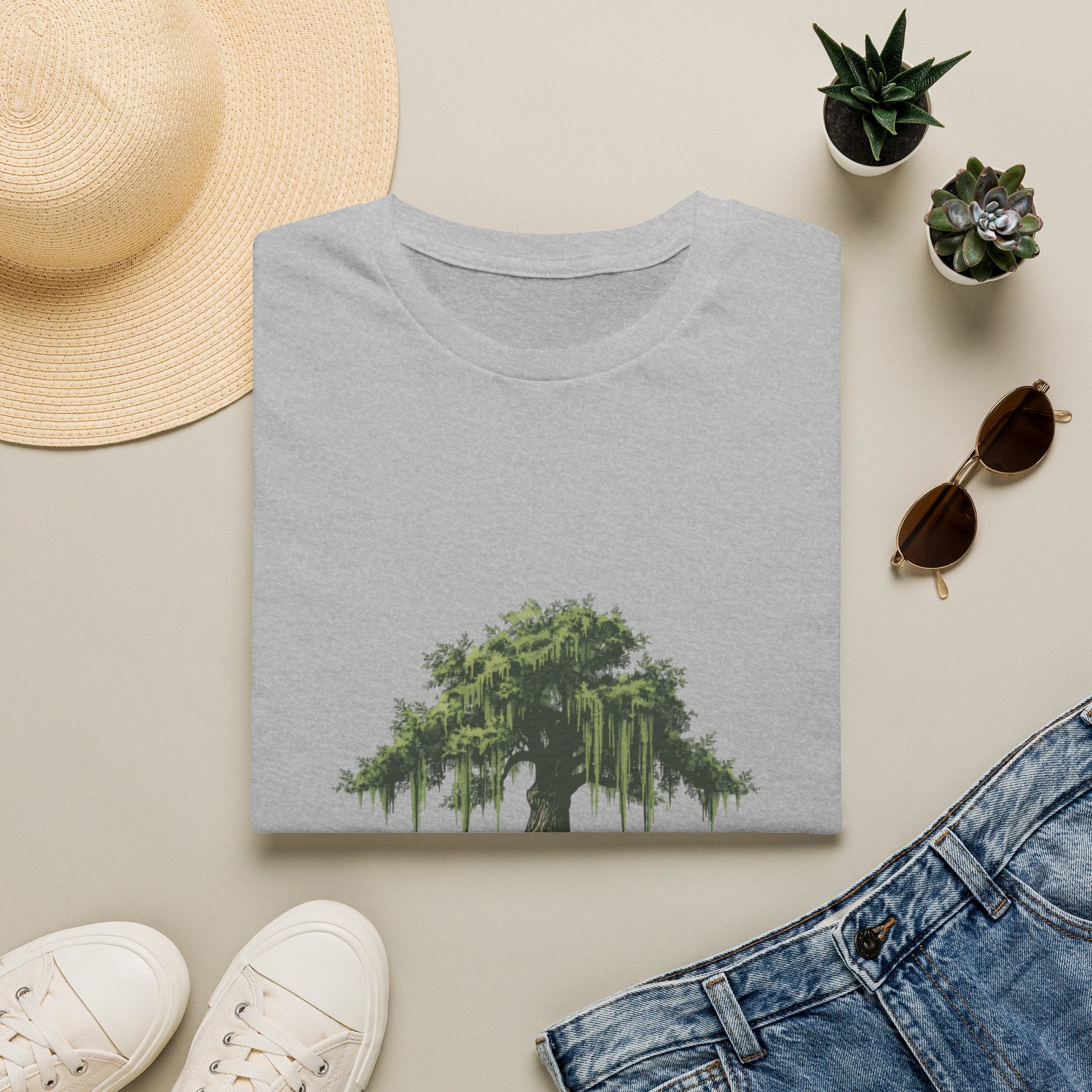 Cypress & Moss Tee — Southern Oak Tree Graphic T-Shirt